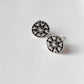 Antique Plain Oxidised Boho Studs 925 Sterling Silver Earrings