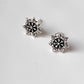 Antique Plain Oxidised Boho Studs 925 Sterling Silver Earrings