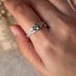Vintage Peridot Solitaire Ring in Sterling Silver  
