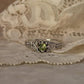Natural Peridot Gem Vintage-Inspired Sterling Silver Ring