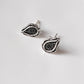 Antique Plain Oxidised Boho Studs 925 Sterling Silver Earrings