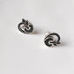Antique Plain Oxidised Boho Studs 925 Sterling Silver Earrings