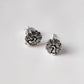 Antique Plain Oxidised Boho Studs 925 Sterling Silver Earrings
