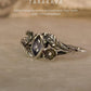 Iolite Marquise Forest Enchantment 925 Sterling Silver Ring