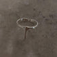 Handcrafted 925 sterling silver melted drop ring