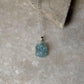 Forest-inspired aquamarine gemstone 925 silver pendant