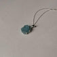 Forest-inspired aquamarine gemstone 925 silver pendant