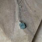 Artisan aquamarine forest pendant in pure sterling silver