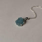 Handcrafted aquamarine pendant in sterling silver  