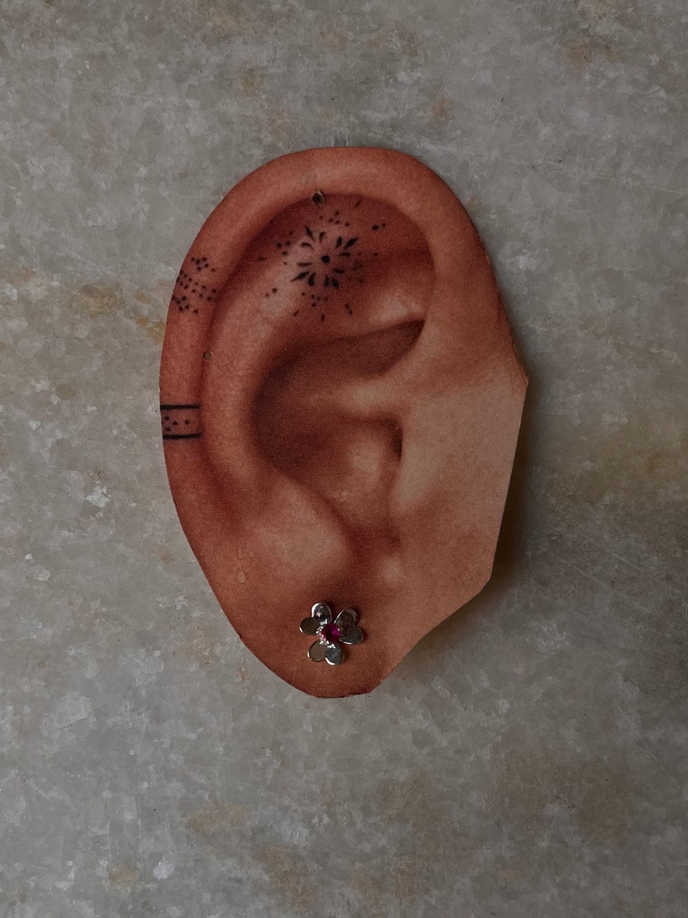 925 Sterling Silver Ruby Studs, Necklace & Ring Set