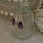 Amethyst Pear Cut 925 Sterling Silver Earrings