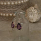 Amethyst Pear Cut 925 Sterling Silver Earrings