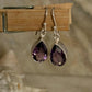 Amethyst Pear Cut 925 Sterling Silver Earrings