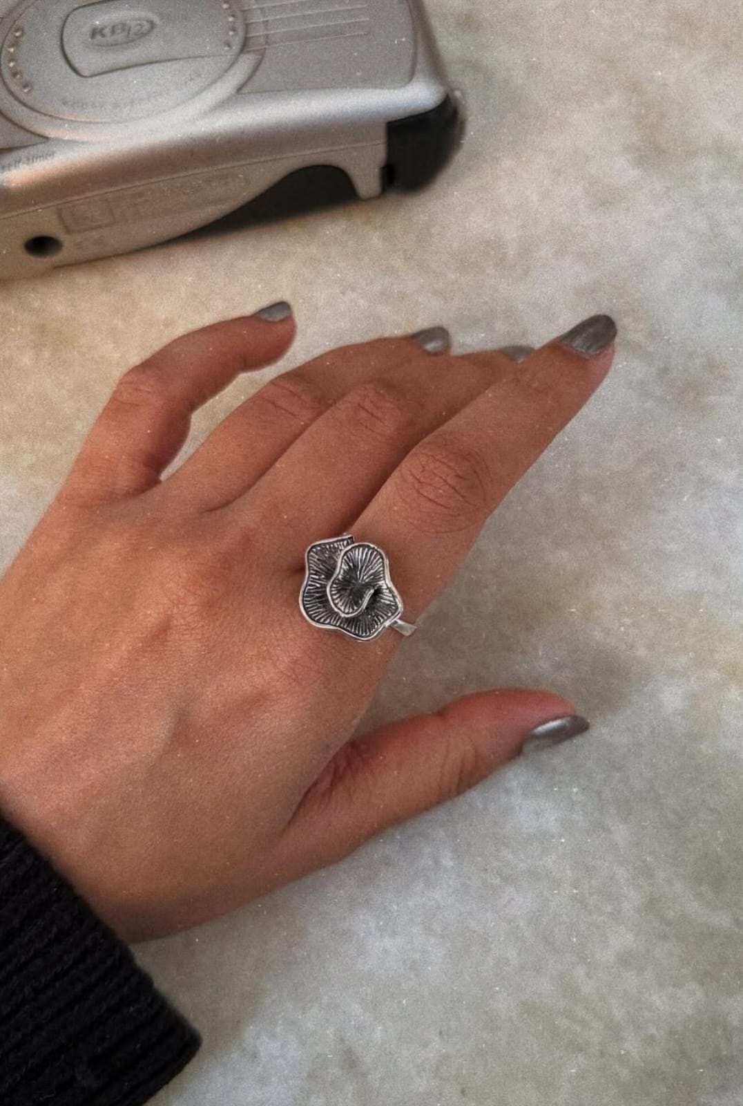 Shell Spiral 925 Sterling Silver Ring