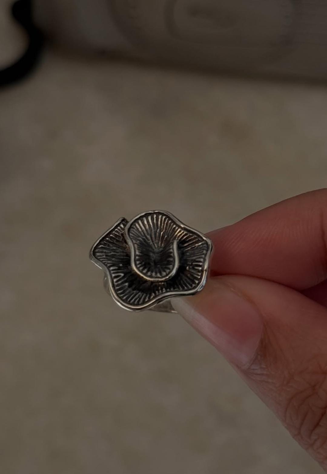 Shell Spiral 925 Sterling Silver Ring
