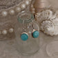Larimar Round 925 Sterling Silver Earrings