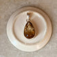Citrine Big Pear/ Drop Cut Statement 925 Sterling Silver Pendant