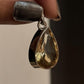 Citrine Big Pear/ Drop Cut Statement 925 Sterling Silver Pendant