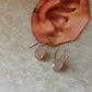Rose Quartz Oval Cut 925 Sterling Silver Earrings