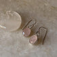 Rose Quartz Oval Cut 925 Sterling Silver Earrings