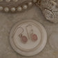 Rose Quartz Oval Cut 925 Sterling Silver Earrings