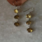 Citrine 3 Oval Statement 925 Sterling Silver Earrings