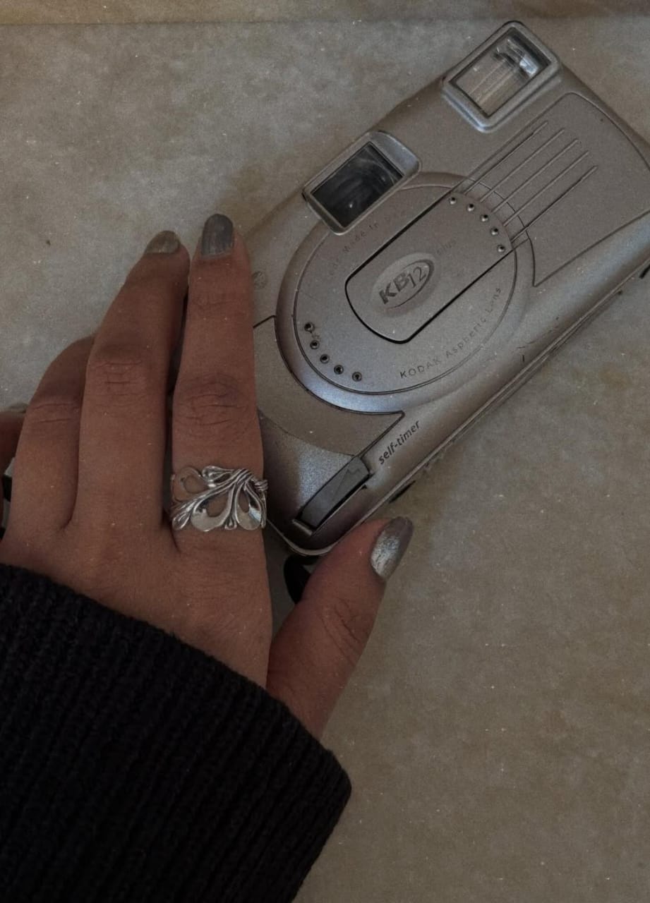 925 sterling silver Bold Filigree Pattern Vintage Ring  