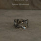 925 Sterling Silver Thick Vintage Filigree Motif Ring  