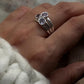 Handmade 925 sterling silver amethyst triple band ring