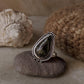 handcrafted 925 sterling silver nebula jasper pear ring