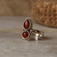 handcrafted 925 sterling silver carnelian boho ring