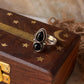 boho style 925 sterling silver black onyx rawa gemstone ring