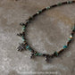 925 sterling silver turquoise and tigereye hemp charm necklace  