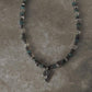925 Sterling silver matsya fish necklace with iolite apatite and quartz gemstones