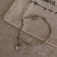 925 sterling silver paper clip coin charm bracelet 