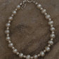 Statement 925 sterling silver freshwater pearls baati bracelet with silver bead accents