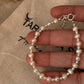 925 sterling silver freshwater pearls baati bracelet with 3mm beads  