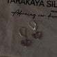 Elegant 925 sterling silver Amethyst Butterfly Pearl Earrings for women