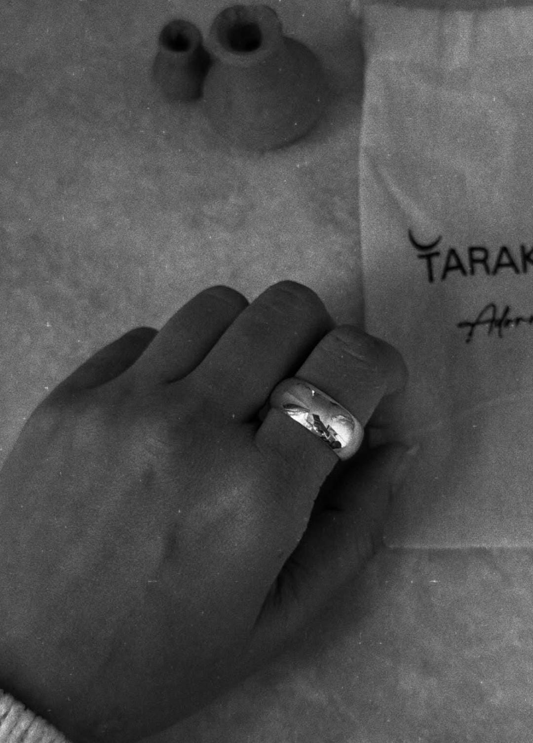 adjustable chunky 925 sterling silver minimalist band ring