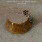 925 sterling silver citrine marquise cut rustic hammered band ring  