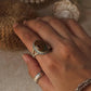 vintage boho bloodstone oval 925 sterling silver statement ring