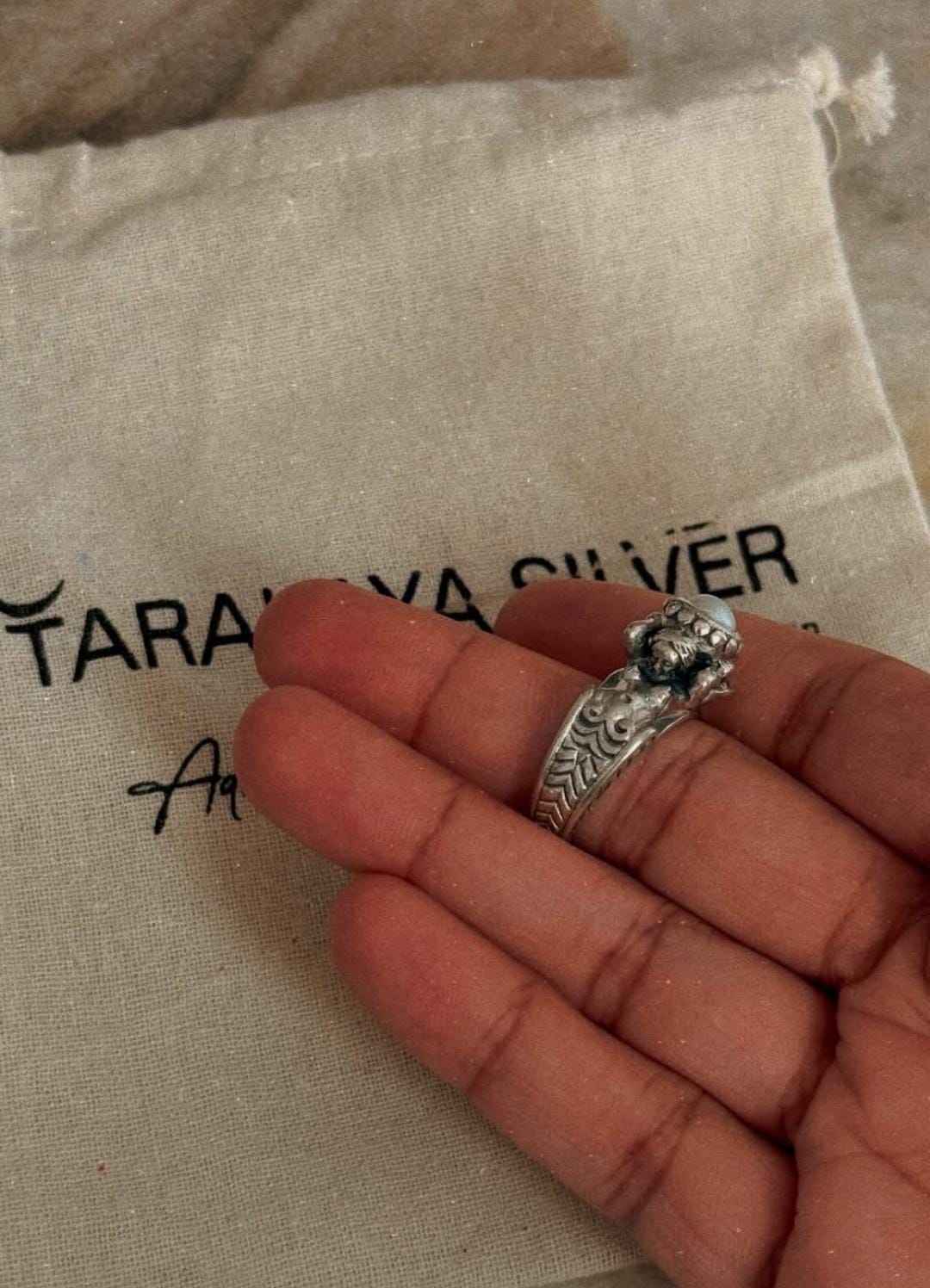 unique 925 sterling silver twin sirens ocean pearl ring