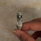 elegant twin sirens pearl 925 sterling silver ocean mythology ring