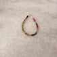 Multi Tourmaline 4MM Rondelle 925 Sterling Silver Bracelet