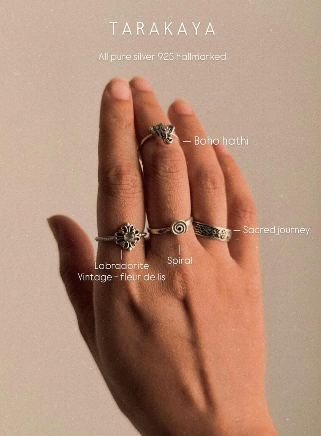 925 Sterling Silver Sacred Journey Ring