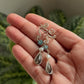 925 Sterling Silver Labradorite, Apatite & Fresh Water Pearl Spiral Handcrafted Ear Cuff
