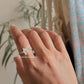 925 Sterling Silver Mother Of Pearl Star Wire Wrapped Handcrafted Ring