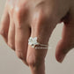 925 Sterling Silver Mother Of Pearl Star Wire Wrapped Handcrafted Ring