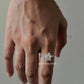 925 Sterling Silver Mother Of Pearl Star Wire Wrapped Handcrafted Ring