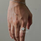 925 Sterling Silver Mother Of Pearl Star Wire Wrapped Handcrafted Ring